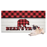 Lumberjack Plaid Dog Towel (Personalized)