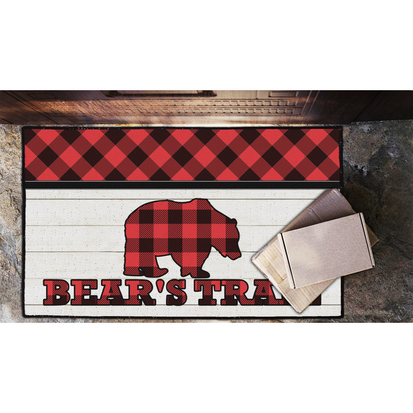 Lumberjack Plaid Door Mat - LIFESTYLE (Lrg)