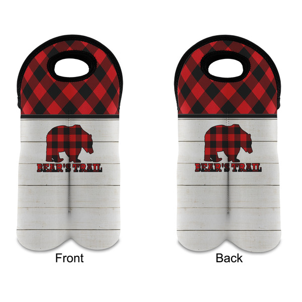 Lumberjack Plaid Double Wine Tote - APPROVAL (new)