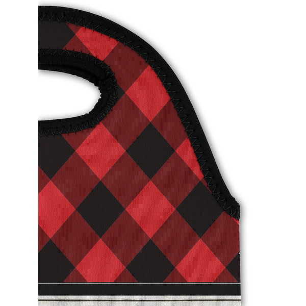 Lumberjack Plaid Double Wine Tote - Detail 1 (new)