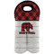 Lumberjack Plaid Wine Tote Bag (2 Bottles) (Personalized)