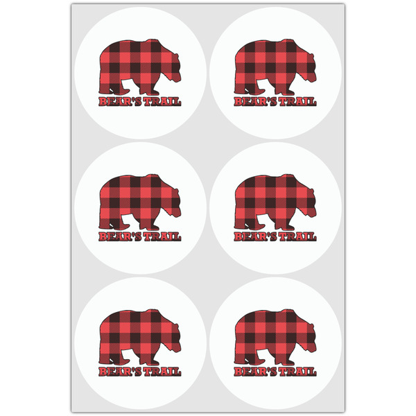 Lumberjack Plaid Drink Topper - Large - Set of 6