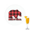 Lumberjack Plaid Printed Drink Topper - 2.15" (Personalized)