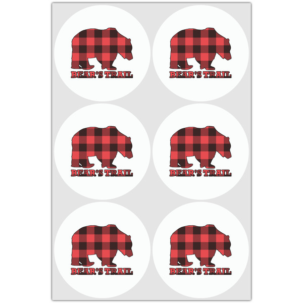 Lumberjack Plaid Drink Topper - XLarge - Set of 6