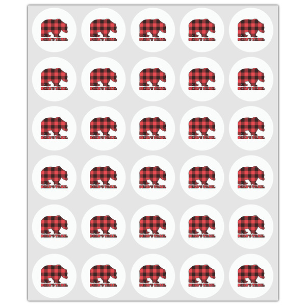 Lumberjack Plaid Drink Topper - XSmall - Set of 30