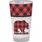 Lumberjack Plaid Pint Glass - Full Color (Personalized)