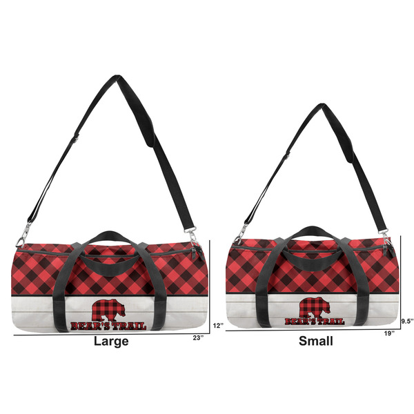 Lumberjack Plaid Duffle Bag Small and Large