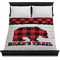 Lumberjack Plaid Duvet Cover - Queen - On Bed - No Prop
