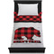 Lumberjack Plaid Duvet Cover - Twin - On Bed - No Prop