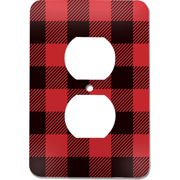 Custom Lumberjack Plaid Electric Outlet Plate