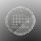 Lumberjack Plaid Engraved Glass Ornament - Round (Front)