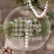 Lumberjack Plaid Engraved Glass Ornaments - Round-Main Parent