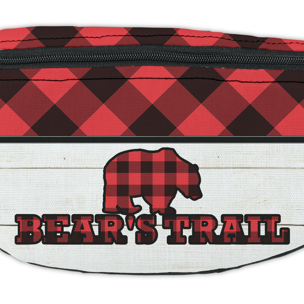 Lumberjack Plaid Fanny Pack - Closeup