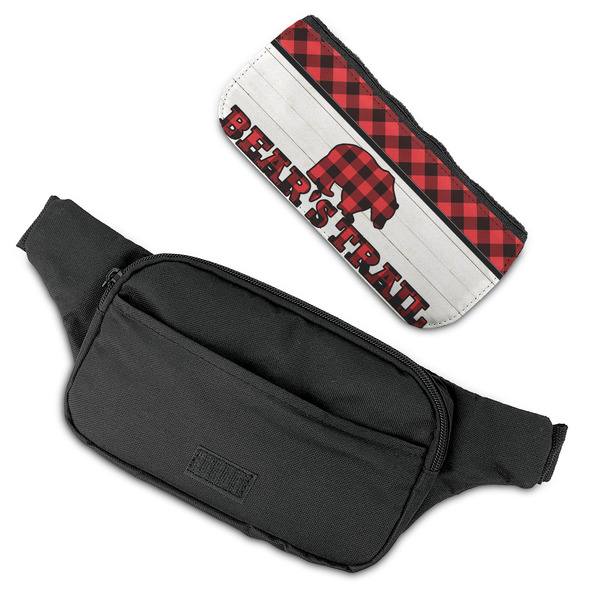 Lumberjack Plaid Fanny Packs - FLAT (flap off)