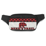 Lumberjack Plaid Fanny Pack - Modern Style (Personalized)