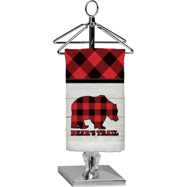 Custom Lumberjack Plaid Finger Tip Towel - Full Print (Personalized)