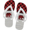 Lumberjack Plaid Flip Flops - Medium (Personalized)