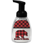 Lumberjack Plaid Foam Soap Bottle - Black (Personalized)