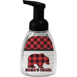 Lumberjack Plaid Foam Soap Bottle - Black (Personalized)