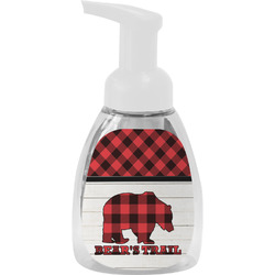 Lumberjack Plaid Foam Soap Bottle - White (Personalized)