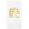 Lumberjack Plaid Foil Stamped Guest Napkins - Front View