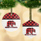 Lumberjack Plaid Frosted Glass Ornament - MAIN PARENT
