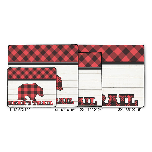 Lumberjack Plaid Gaming Mats - SIZE CHART