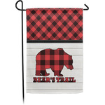 Lumberjack Plaid Small Garden Flag - Single Sided w/ Name or Text
