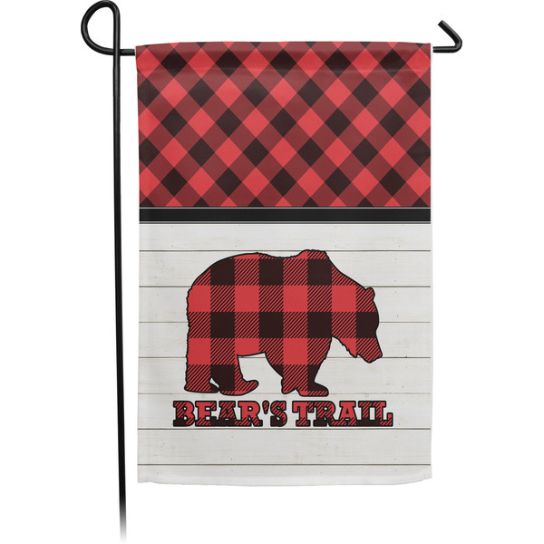 Custom Lumberjack Plaid Garden Flag (Personalized)