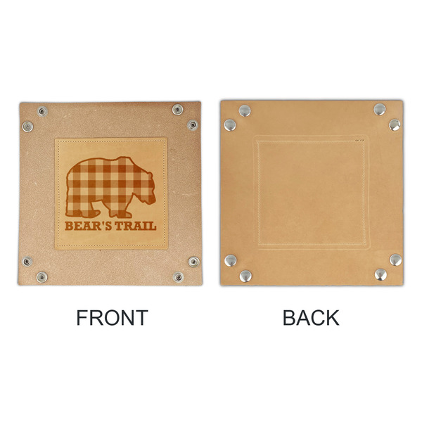 Lumberjack Plaid Genuine Leather Valet Trays - APPROVAL