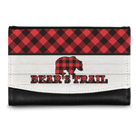 Lumberjack Plaid Genuine Leather Women's Wallet - Small (Personalized)