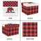 Lumberjack Plaid Gift Boxes with Lid - Canvas Wrapped - Medium - Approval