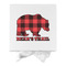 Lumberjack Plaid Gift Boxes with Magnetic Lid - White - Approval