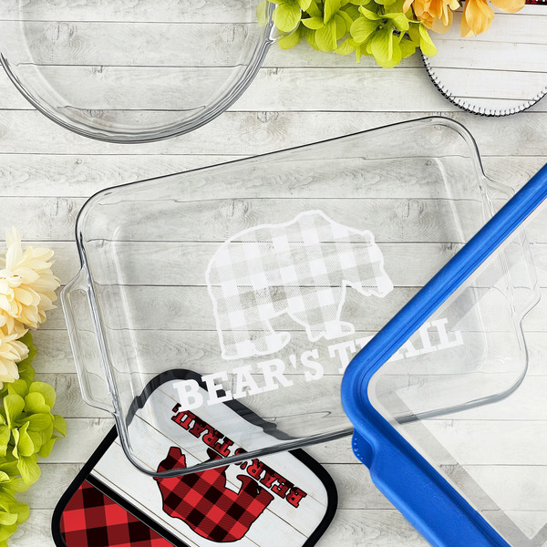 Lumberjack Plaid Glass Baking Dish - LIFESTYLE (13x9)