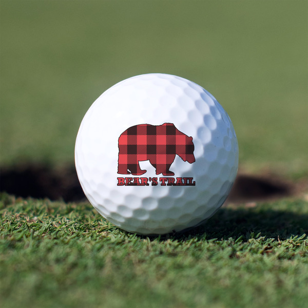 Lumberjack Plaid Golf Ball - Branded - Front Alt