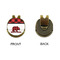 Lumberjack Plaid Golf Ball Hat Clip Marker - Apvl - GOLD