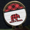 Lumberjack Plaid Golf Ball Marker Hat Clip - Gold - Close Up
