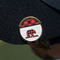 Lumberjack Plaid Golf Ball Marker Hat Clip - Gold - On Hat
