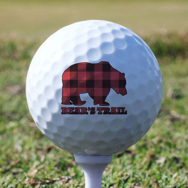 Lumberjack Plaid Golf Ball - Non-Branded - Tee