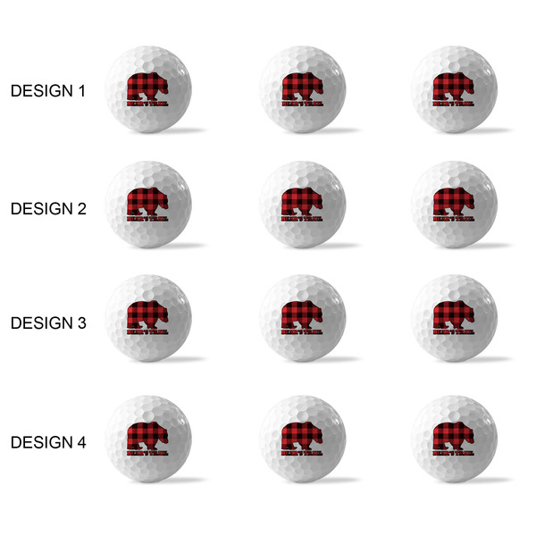 Lumberjack Plaid Golf Balls - Generic - Set of 12 - APPROVAL