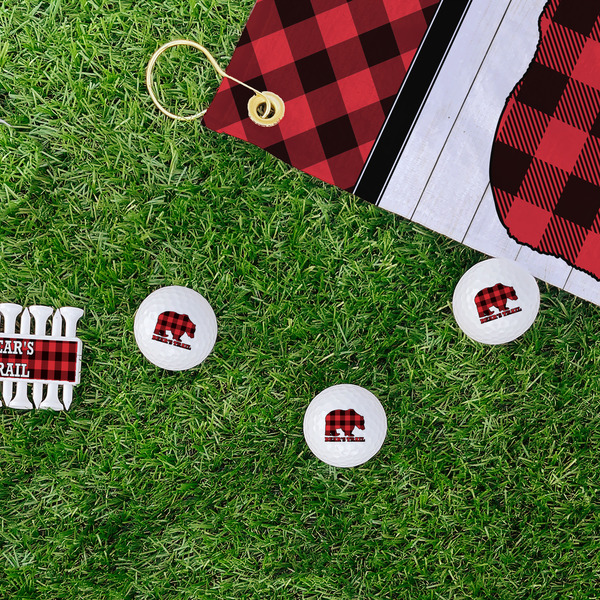 Lumberjack Plaid Golf Balls - Generic - Set of 3 - LIFESTYLE