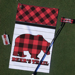 Lumberjack Plaid Golf Towel Gift Set (Personalized)