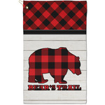 Lumberjack Plaid Golf Towel - Poly-Cotton Blend - Small w/ Name or Text