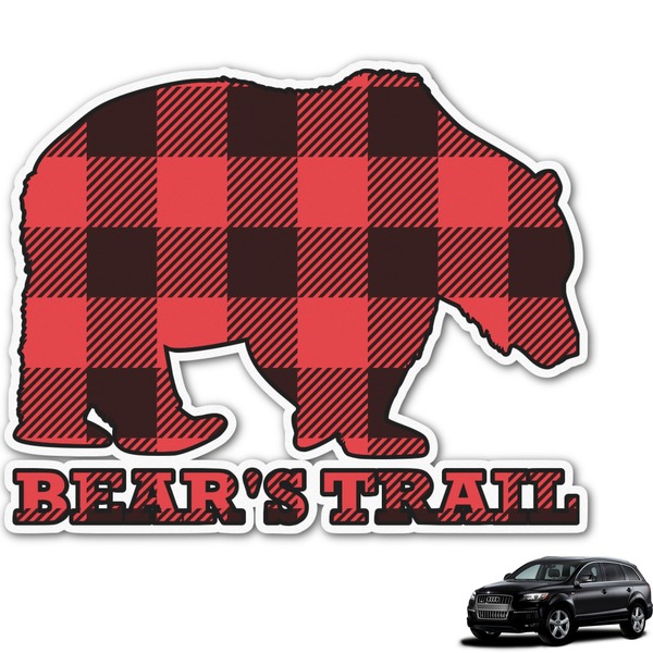 Custom Lumberjack Plaid Graphic Car Decal (Personalized)