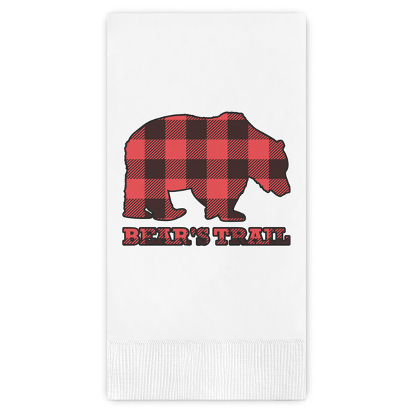 Custom Lumberjack Plaid Guest Paper Towels - Full Color (Personalized)