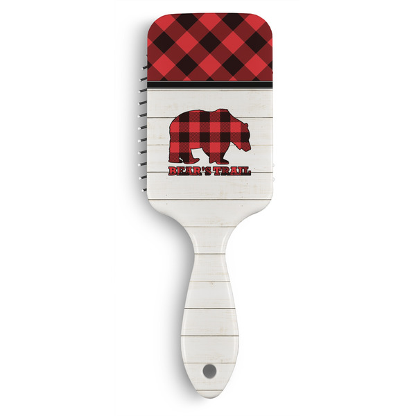 Custom Lumberjack Plaid Hair Brushes (Personalized)