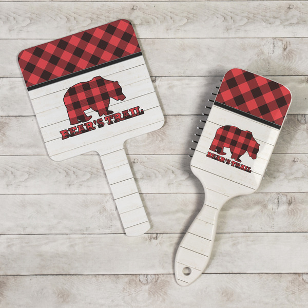 Lumberjack Plaid Hand Mirrors - In Context
