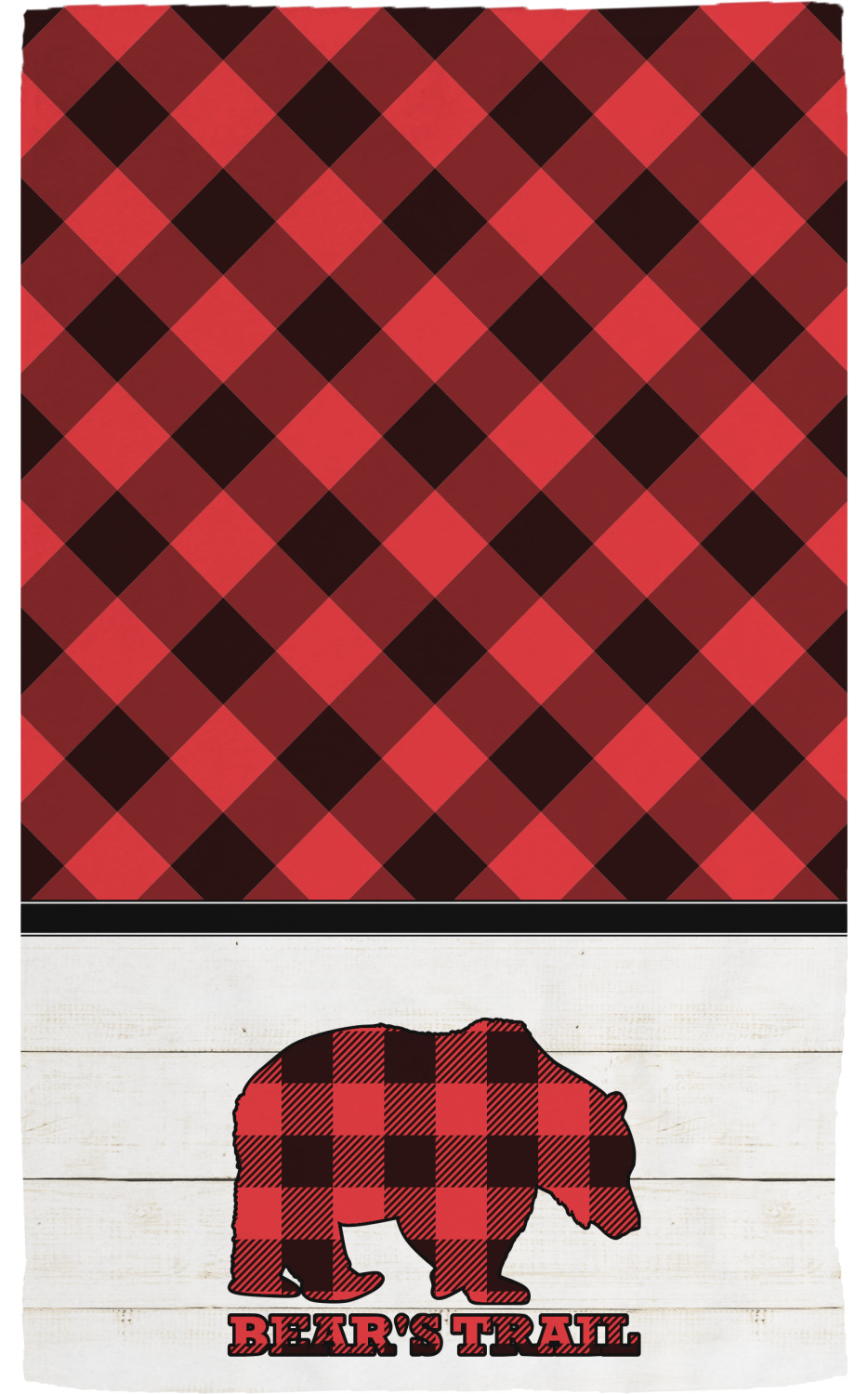 Lumberjack Plaid Hand Towel Full Print (Personalized) YouCustomizeIt