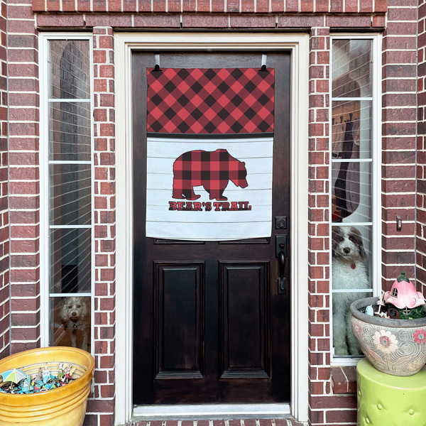 Lumberjack Plaid House Flags - Double Sided - (Over the door) LIFESTYLE
