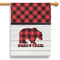 Lumberjack Plaid 28" House Flag (Personalized)